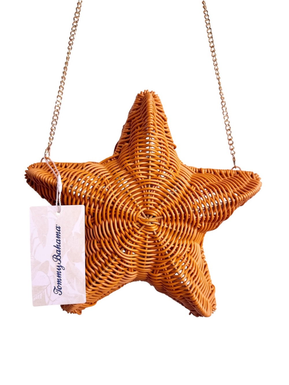 TOMMY BAHAMA NWT Wicker Woven Starfish Bag One Size I. Natural - Picture 13 of 13